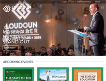 Tablet Screenshot of loudounchamber.org